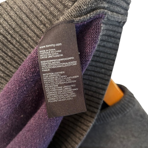 Tommy Hilfiger Charcoal and Plum Knitwear Size XXL  10 0509 - Picture 5 of 8